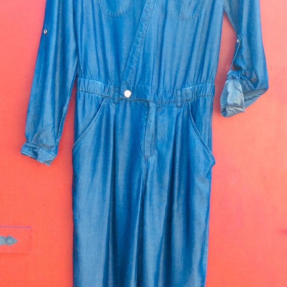 Bebe Denim Jumpsuit